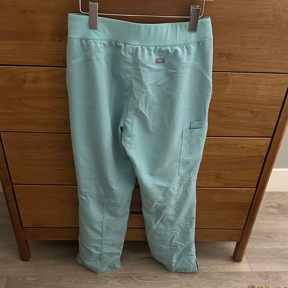 Figs Teal Drawstring Scrub Pants - image 3